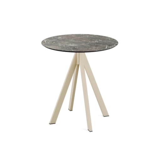 VEBA Bistrotisch Essentials Infinity, Ø 700 mm, Platte Galaxy Marble