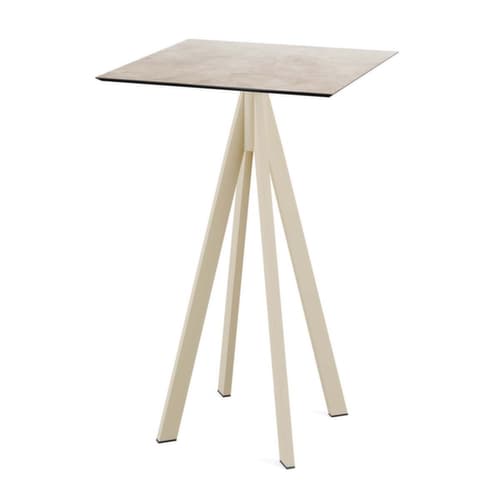 VEBA Stehtisch Essentials Infinity, Breite x Tiefe 700 x 700 mm, Platte Moonstone