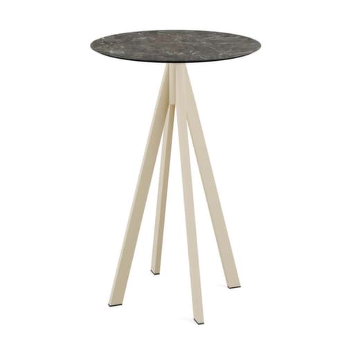 VEBA Stehtisch Essentials Infinity, Ø 700 mm, Platte Galaxy Marble