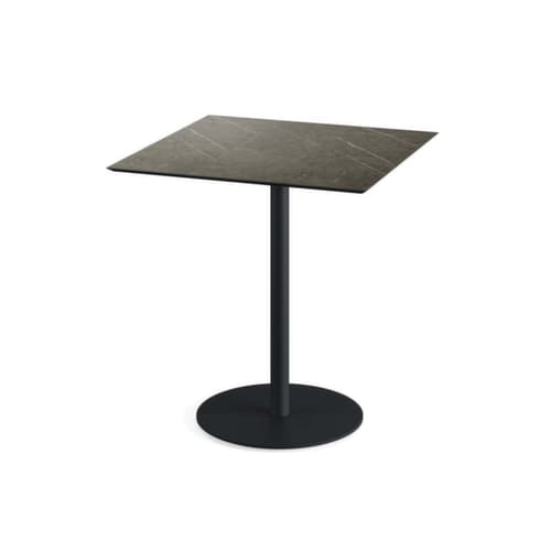 VEBA Bistrotisch Essentials Urban, Breite x Tiefe 700 x 700 mm, Platte Midnight Marble
