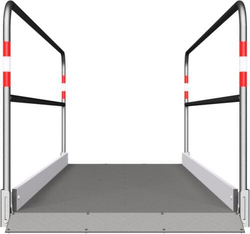 Schake Grabenbrücke mit Trittfläche aus Aluminium, Länge x Breite 3200 x 1000 mm