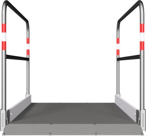 Schake Grabenbrücke mit Trittfläche aus Aluminium, Länge x Breite 1700 x 1000 mm