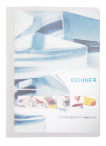 EICHNER Schnellhefter 9038 mit Streifenmechanik, rot transparent