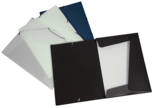 EICHNER Eckspannmappe mit Gummiverschluss, blau