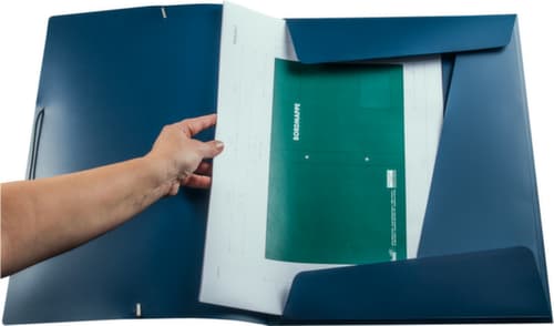 EICHNER Eckspannmappe mit Gummiverschluss, schwarz