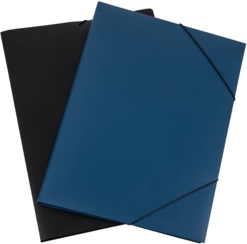 EICHNER Eckspannmappe mit Gummiverschluss, schwarz