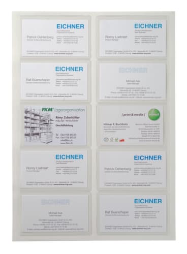 EICHNER Sichttasche für Visitenkarten, transparent
