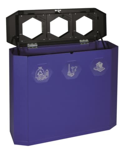 stumpf Fahrbare Wertstoffsammelstation S Sixco 3 »smart«, 3 x 45 l