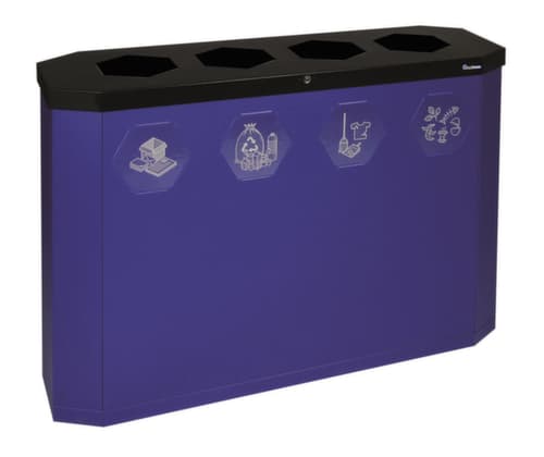 stumpf Fahrbare Wertstoffsammelstation S Sixco 4 »smart«, 4 x 45 l