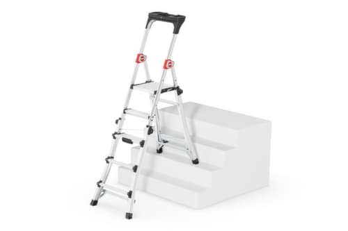 Hailo Teleskop-Plattformleiter TopLine TL100, 3 - 5 breite Stufen