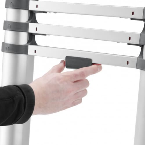 Hailo Teleskop-Anlegeleiter FlexLine T80 mit Sprossen