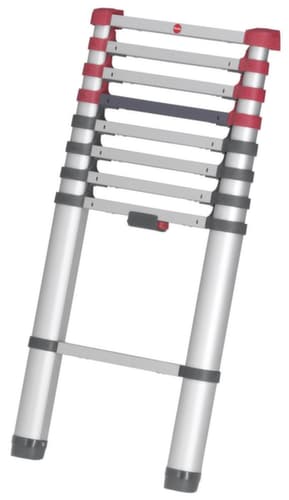 Hailo Teleskop-Anlegeleiter FlexLine T80 mit Sprossen