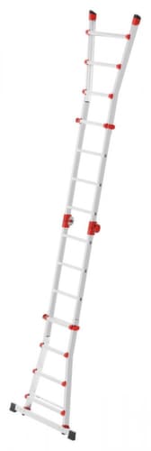 Hailo Mehrzweck-Kombileiter M80, 4 x 4 profilierte Sprossen