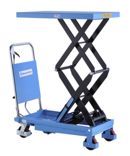 Hanselifter Scherenhubtisch mit manuellem Hubantrieb, 350 kg Traglast, 910x500 mm