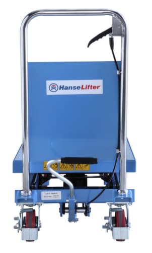 Hanselifter Scherenhubtisch mit manuellem Hubantrieb, 350 kg Traglast, 910x500 mm
