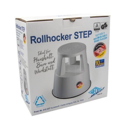 WEDO Rolltritt, Kunststoff, lichtgrau