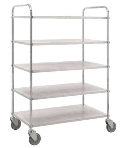 Kongamek Etagenwagen, Traglast 250 kg, 5 Etagen