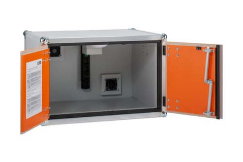 Explosionsgeschützter Lithium-Ionen-Ladeschrank BASIC 8/5, Höhe x Breite x Tiefe 520 x 800 x 660 mm