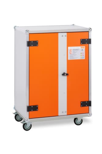 Explosionsgeschützter Lithium-Ionen-Lagerschrank BASIC 8/10 mobil, Höhe x Breite x Tiefe 1115 x 800 x 660 mm