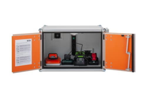 Explosionsgeschützter Lithium-Ionen-Ladeschrank PREMIUM 8/5, Höhe x Breite x Tiefe 520 x 800 x 660 mm