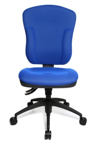 Topstar Bürodrehstuhl mit Muldensitz und extra dicker Polsterung, blau