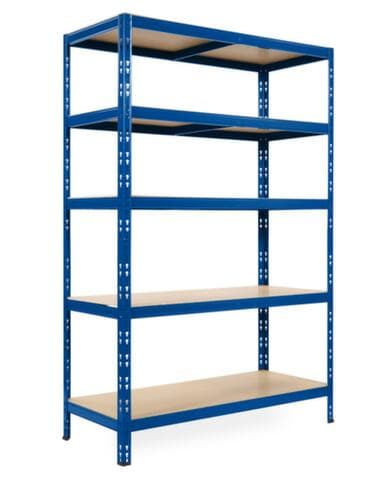 UDOBÄR Lagerregal, Höhe x Breite x Tiefe 1800 x 1200 x 450 mm, 5 Böden