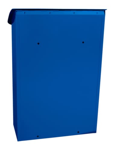 Wandbriefkasten Lugon mit verdecktem Schloss, blau