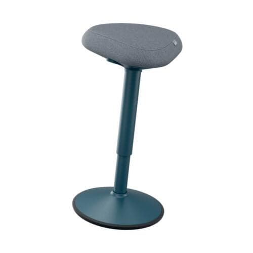 Leitz Sitz-Steh-Hocker Ergo Active, Sitz grau, rutschfester Fußunterseite