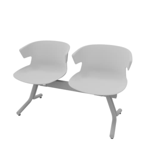 Quadrifoglio Traversenbank mit Kunststoffsitzen, Breite x Tiefe 1170 x 510 mm