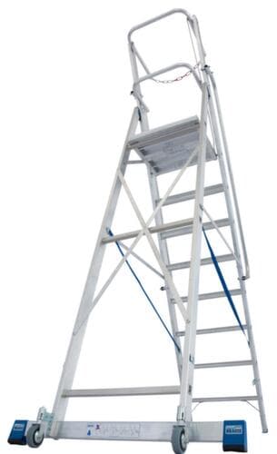 Krause Stehleiter STABILO® Professional mit Sicherheitsbügel + Handlauf