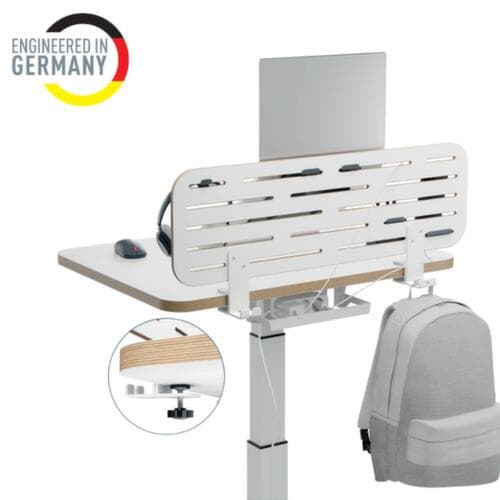 Leitz Lochplatte Ergo für Schreibtisch, Höhe 270 mm