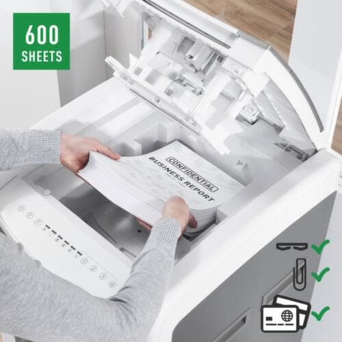 Leitz Aktenvernichter IQ OfficePro, Partikel 4x36 mm