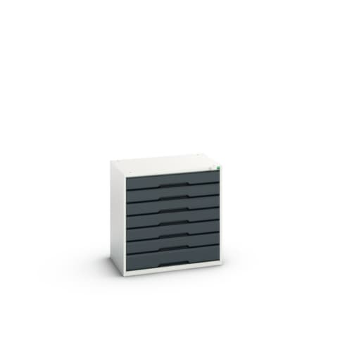 bott Schubladenschrank verso, 7 Schublade(n), RAL7035 Lichtgrau/RAL7016 Anthrazitgrau