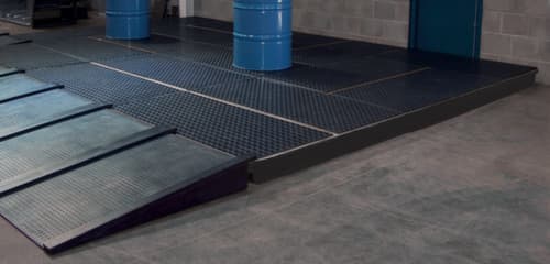 Lacont Auffahrrampe für PE-Auffangwanne, Breite 810 mm
