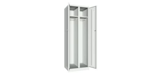 PAVOY Kleider-/Wäscheschrank Basis Plus mit 2 Abteilen, Abteilbreite 300 mm