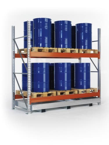 META Palettenregal MULTIPAL für 27 Paletten, 8440 mm breit, 3 Lagerebenen