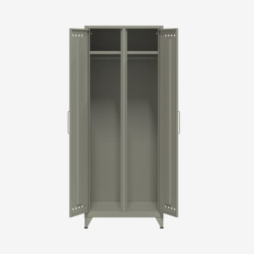 Bisley Kleider- und Wäscheschrank Fern Maxi aus lackiertem Stahl