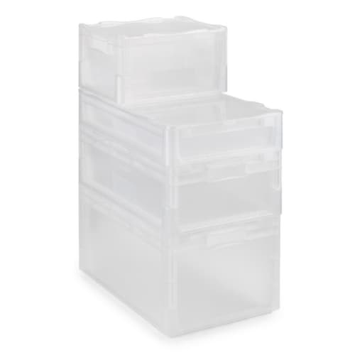 Euroboxen transparent 600x400x400 mm