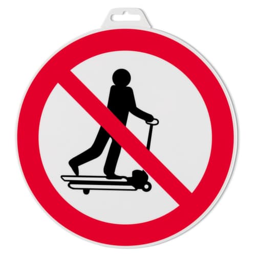 Hinweisschild "Mit Hubwagen rollen verboten"
