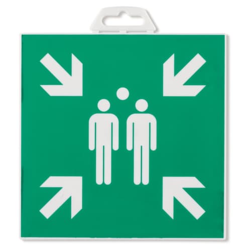 Hinweisschild "Sammelstelle"