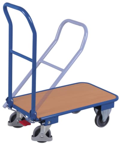 Klappbarer Transportwagen mit Holzboden 815 x 450 x 940 mm