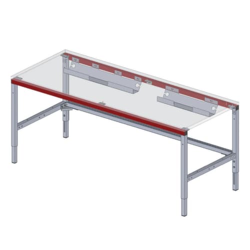 Packtisch SYSTEM FLEX - Kabelwanne 600x125x116 mm