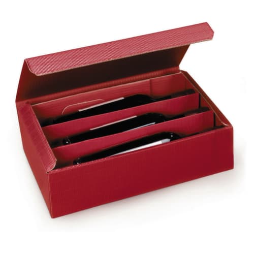 Präsentkarton 3 Flaschen rot