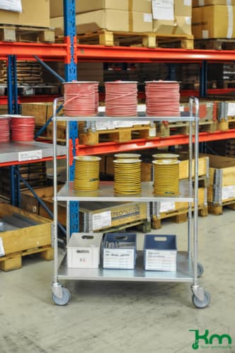 Kongamek Etagenwagen, Traglast 250 kg, 4 Etagen