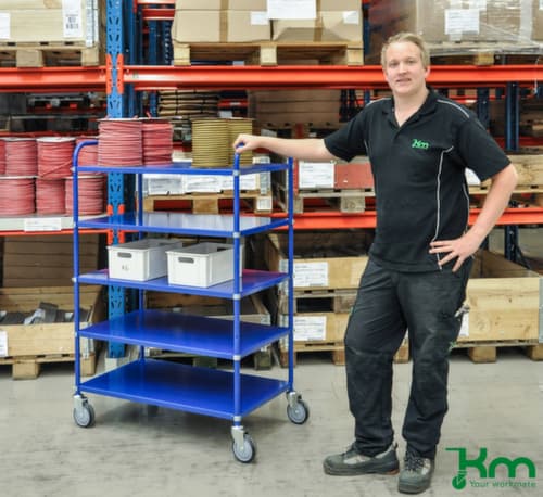 Kongamek Etagenwagen, Traglast 250 kg, 4 Etagen