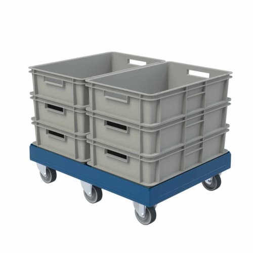 Transportroller FAVORIT XL mit Kunststoffladefläche, Traglast 500 kg, TPE-Bereifung