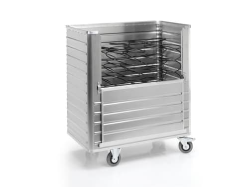 Gmöhling Alu-Kastenwagen mit klappbarer Wand, Inhalt 1050 l