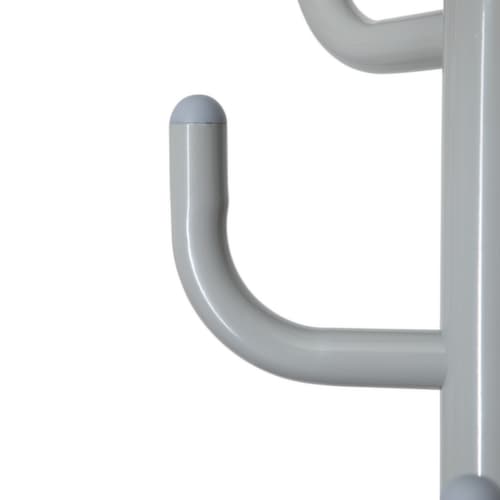 MAUL Garderobenständer MAULpolaris Lite, mit 8 Haken, RAL7001 Silbergrau