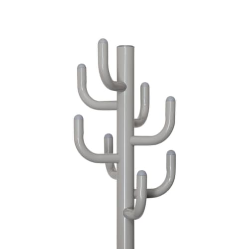 MAUL Garderobenständer MAULpolaris Lite, mit 8 Haken, RAL7001 Silbergrau