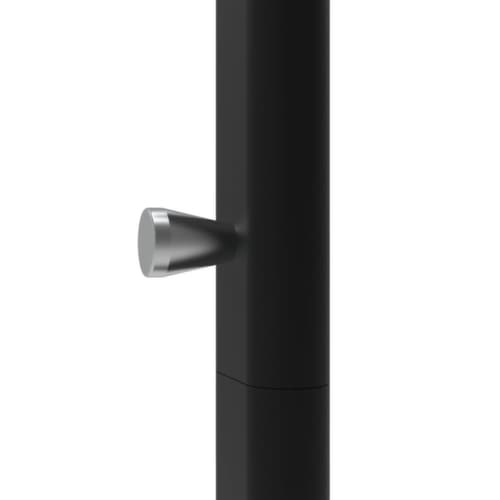 MAUL Garderobenständer MAULsalsa, mit 10/2 Haken, RAL9004 Signalschwarz